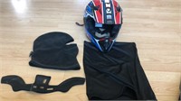 New dirt bike racing helmet with mask and cover