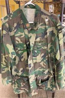 Vintage US Army camouflage coat. Size