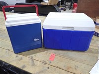 Pair of Coolers - Coleman & Igloo