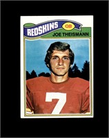 1977 Topps #74 Joe Theismann EX-MT to NRMT+