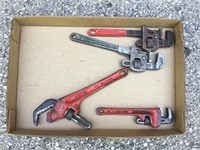 Group Lot of pipe wrenches