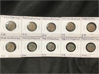 10 1943 US Steel Cents