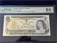 1973 Canada Uncirculated One Dollar Bill