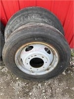 2- 245/70R19.5 tires