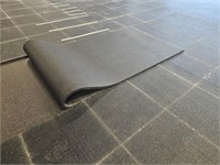 Approx 4 ft x 8 ft thick rubber mat.