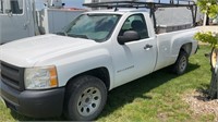 2008 C1500 Chevy Silverado truck showing 129,000