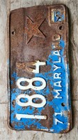 Antique Md license plate