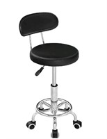 HOOBRO Height Adjustable Rolling Stool, 360° Rotat