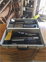 Case with barbecue tools