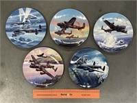 5 x Collector Plates Depicting The Dambuster Raid