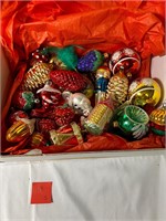 Assortment of Glass Christmas Ornaments