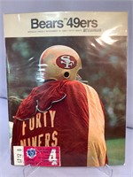 Bears vs 49ers Nov. 10 1968 program W/ ticket