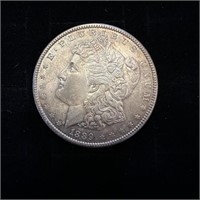 Coins: 1889P Morgan Silver Dollar