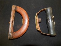 vintage sad flat iron handles