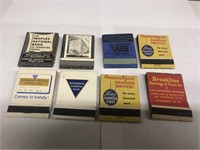 8 Vintage Matchbooks - Banks and Savings