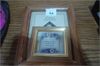Picture Frames and Inspirational Phrase