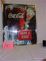 coca cola sign  20x16
