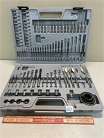 LARGE DRILL BIT SET AND MORE IN CASE