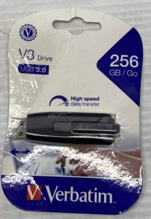 Verbatim 256GB USB 3.0 Drive - NEW