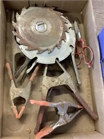 Clamps and saw blades