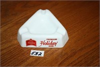 Holiday Beer White Premium Ashtray