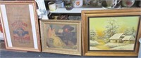 3 framed items/pictures