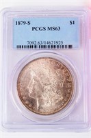 Coin 1879-S Morgan Silver Dollar PCGS MS63