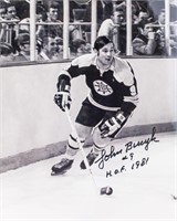 John Bucyk 1935- Canadian Autographed Photo COA