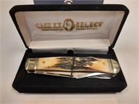 Case XX Select Trapper Bone Stag handled knife