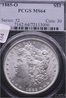 1885 O PCGS MS64 MORGAN DOLLAR