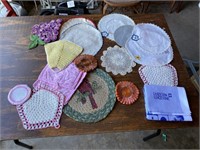 VINTAGE HAND STITCHED HOT PADS - MORE