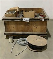 Crate of Assorted Electrical Parts-