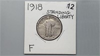 1918 Standing Liberty Quarter be2112