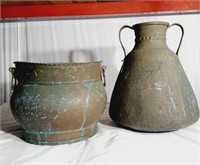 Antique Copper Vessel & Basin