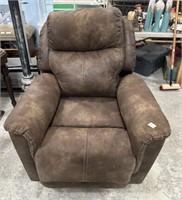 Brown Suede Like Lift Chair