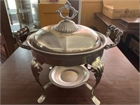 Antique Style Circular Chafing Dish