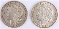 Coin 2 Morgan Silver Dollars 1899-O & 1880-O Micro