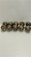 10-Vintage 1980s Wallace Silverplated Sleigh Bells