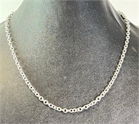 18" Sterling Gucci Link Necklace 12 Grams