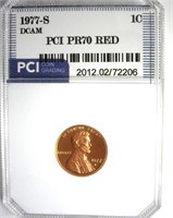 1977-S Cent PR70 DCAM RD LISTS $1800