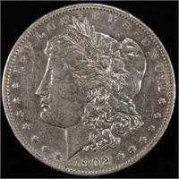 1902 MORGAN DOLLAR AU