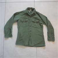 1960s US Army OG-107 Sateen Shirt 15 1/2 x 33