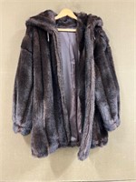 Vintage Gallery Women's Hooded Fur Coat