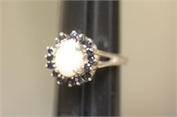 Sterling and Opal Ring