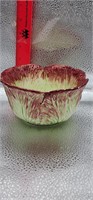 Vintage Cabbage leaf Italian Bowl