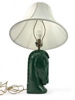MCM Horse Head Green Lamp w/Shade