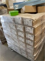 SKID - PLASTIC CONTAINERS APPROX 150 BOXES