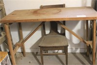 Wood Table and Chair