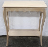 Light Wood Two-Tier Accent Table