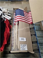 24ct US stick flags 12x18”